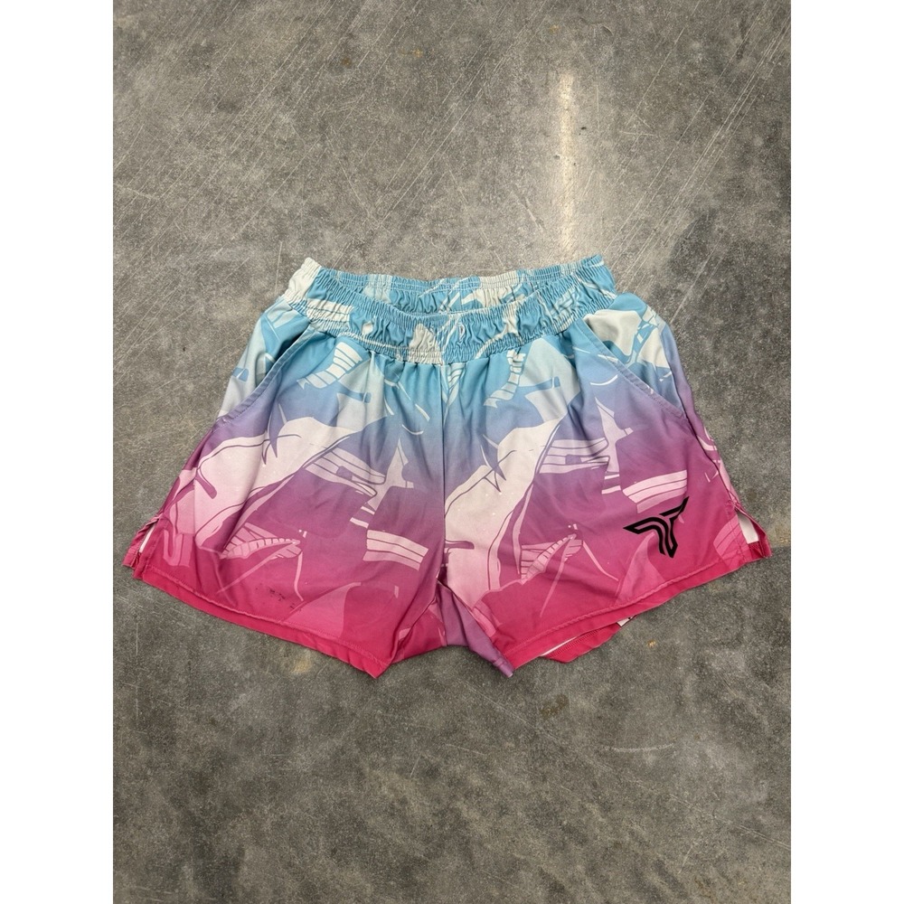 Takedown Shorts Mens Medium MMA Grappling Wrestling 5" Multicolor Stretch